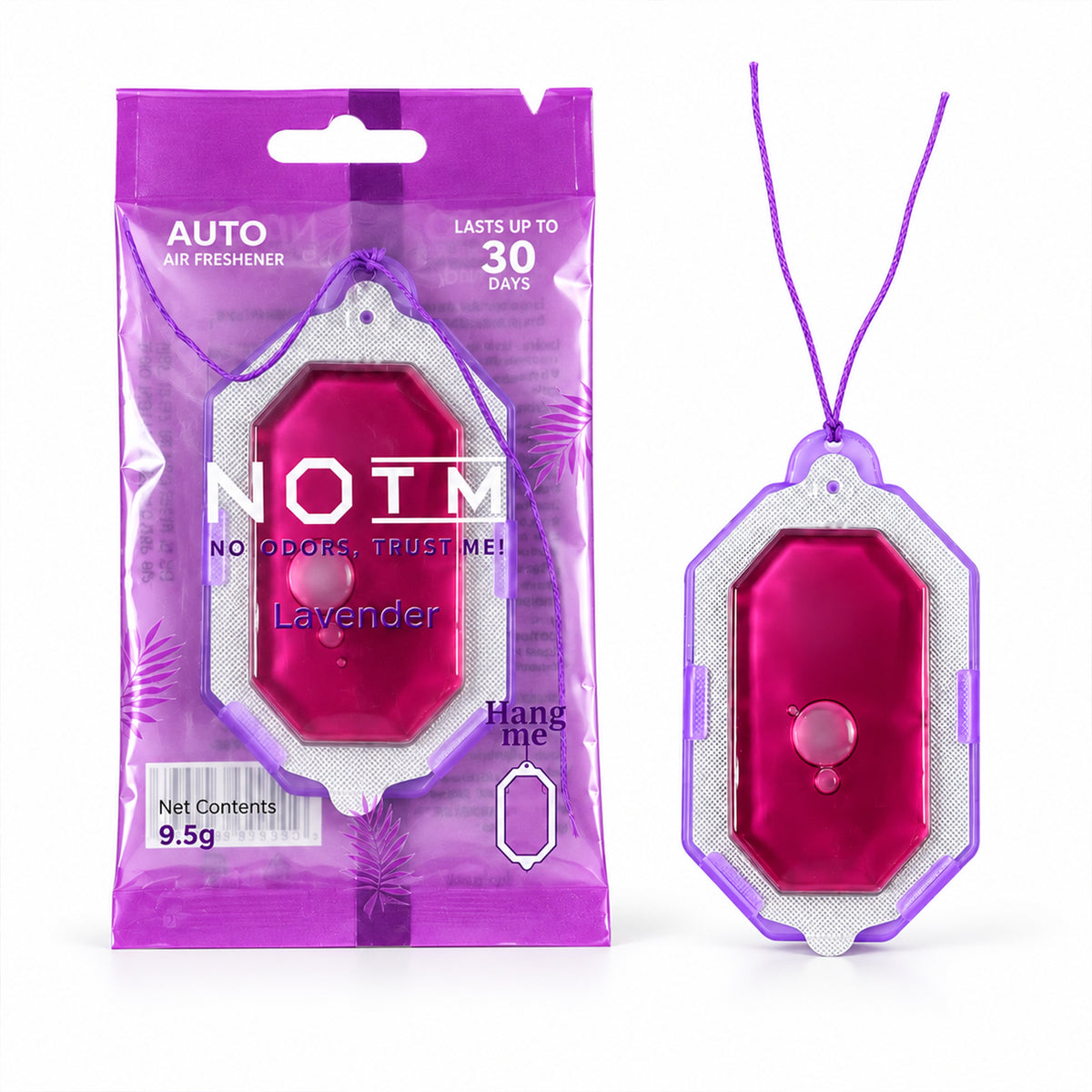 Detailed view of hanging bathroom air freshener.