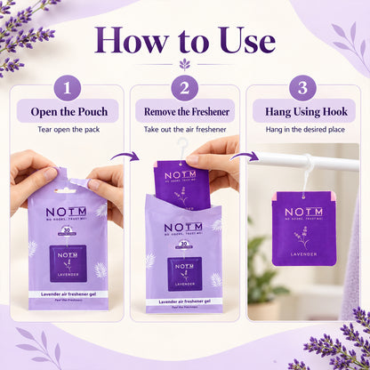 Lavender Hanging Air Freshener Gel – Long-lasting floral fragrance