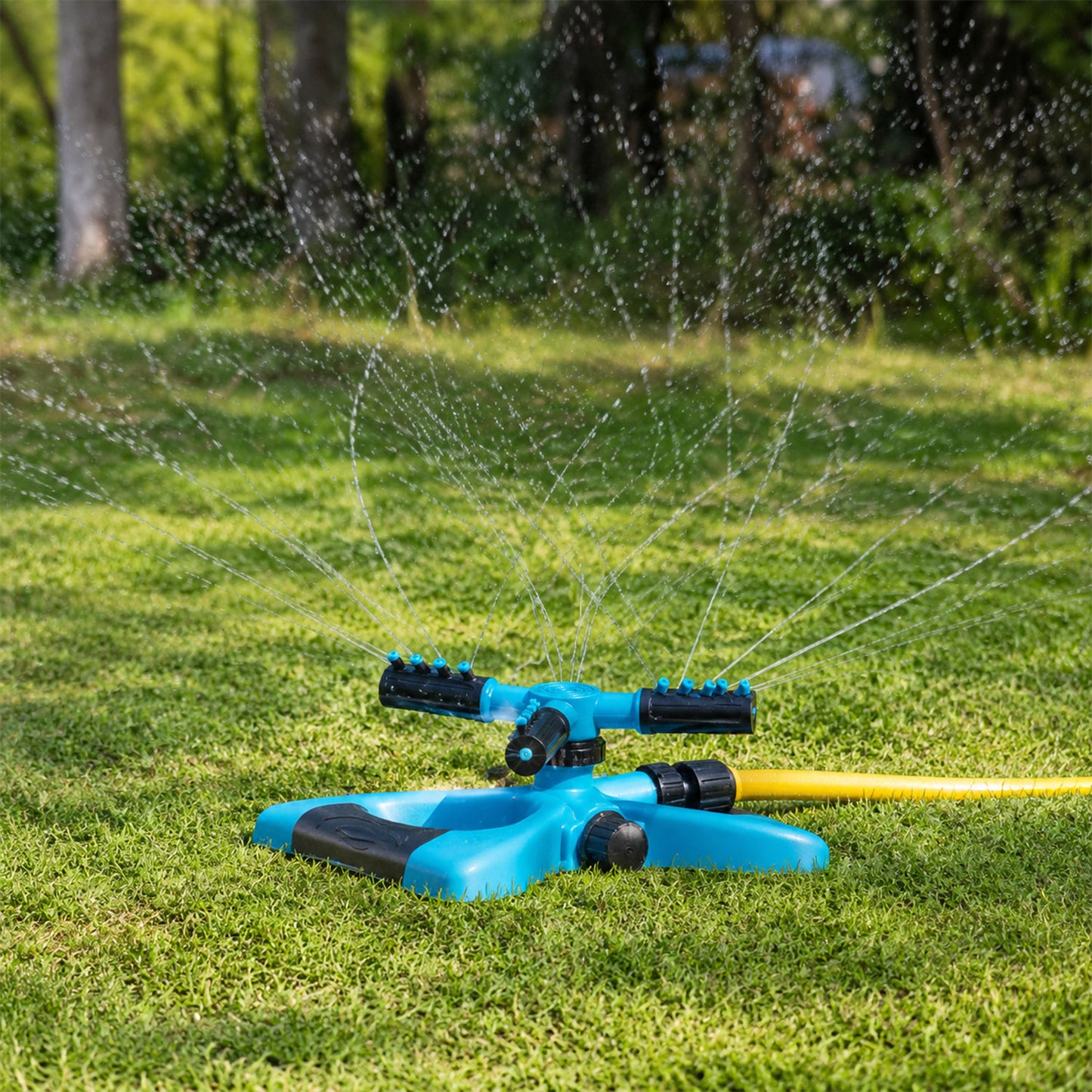 Durable outdoor sprinkler system ideal for lawns, nurseries, and green spaces