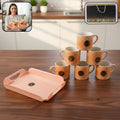 Ceramic Coffee Mug Set – Elegant Display with Gift Packaging