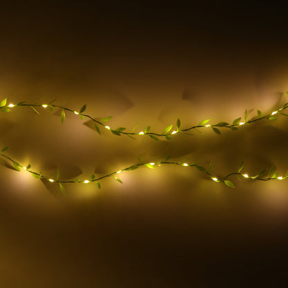 LED Leaf String Light – 3 Meter Decorative Green Vine Lighting