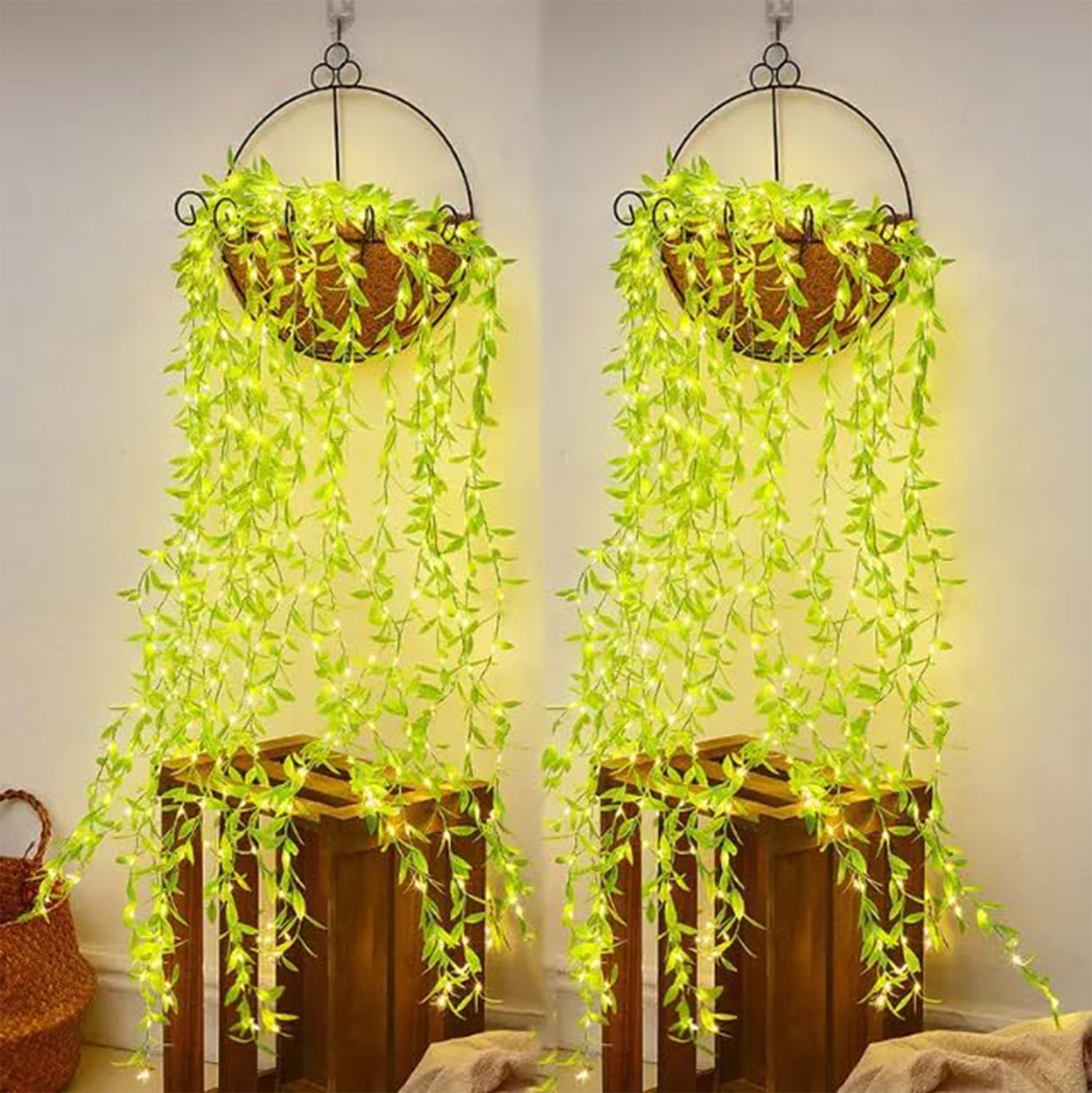 LED Leaf String Light – 3 Meter Decorative Green Vine Lighting