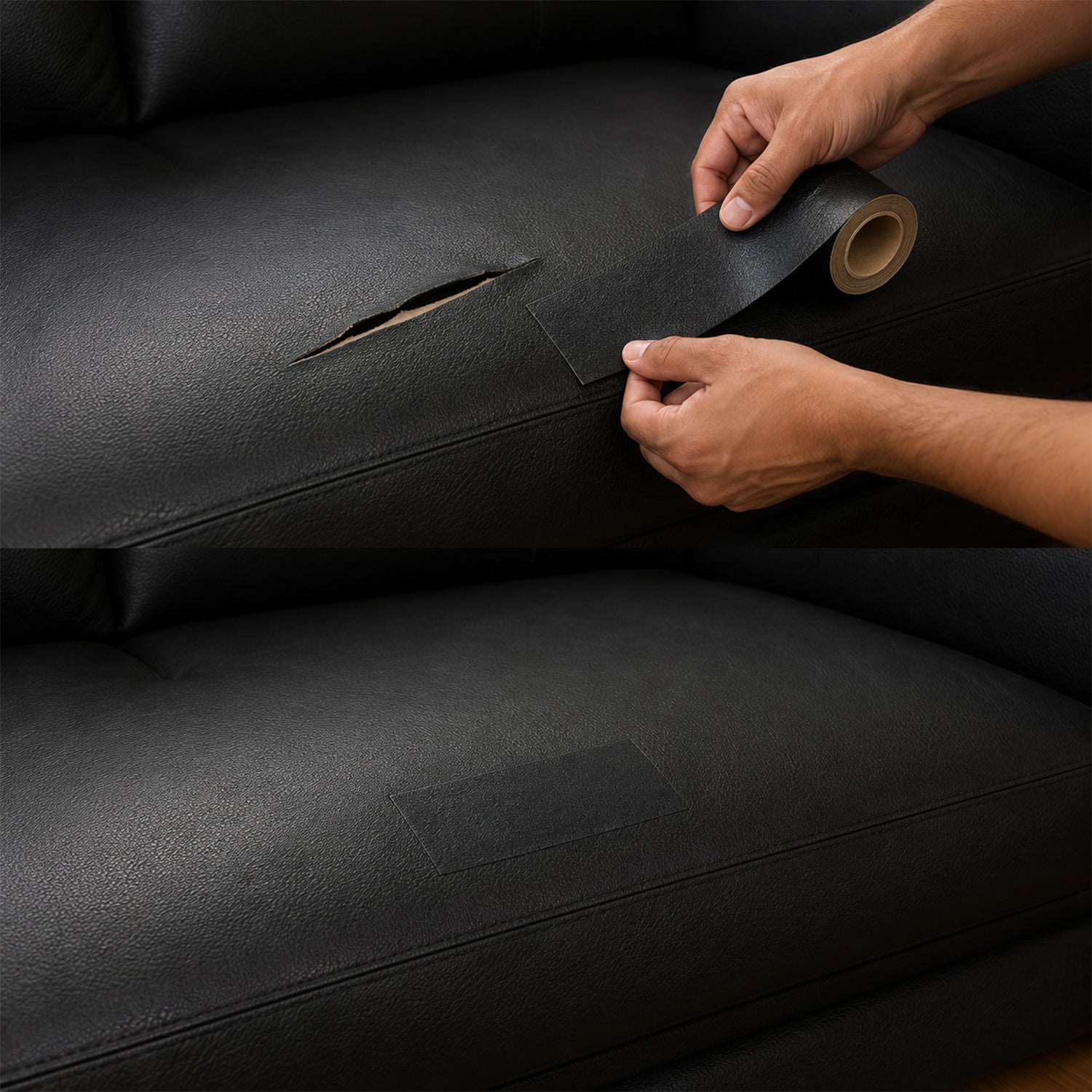 Self Adhesive Leather Repair Patch Tape 3 x 60 Inch for Sofa Car Seat (1 Pc)