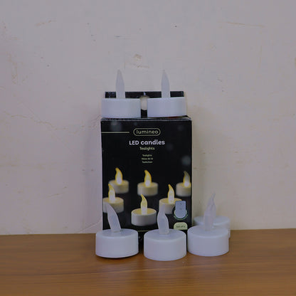 LED Flameless Tealight Candles Lights (6 Pc / Without Remote)