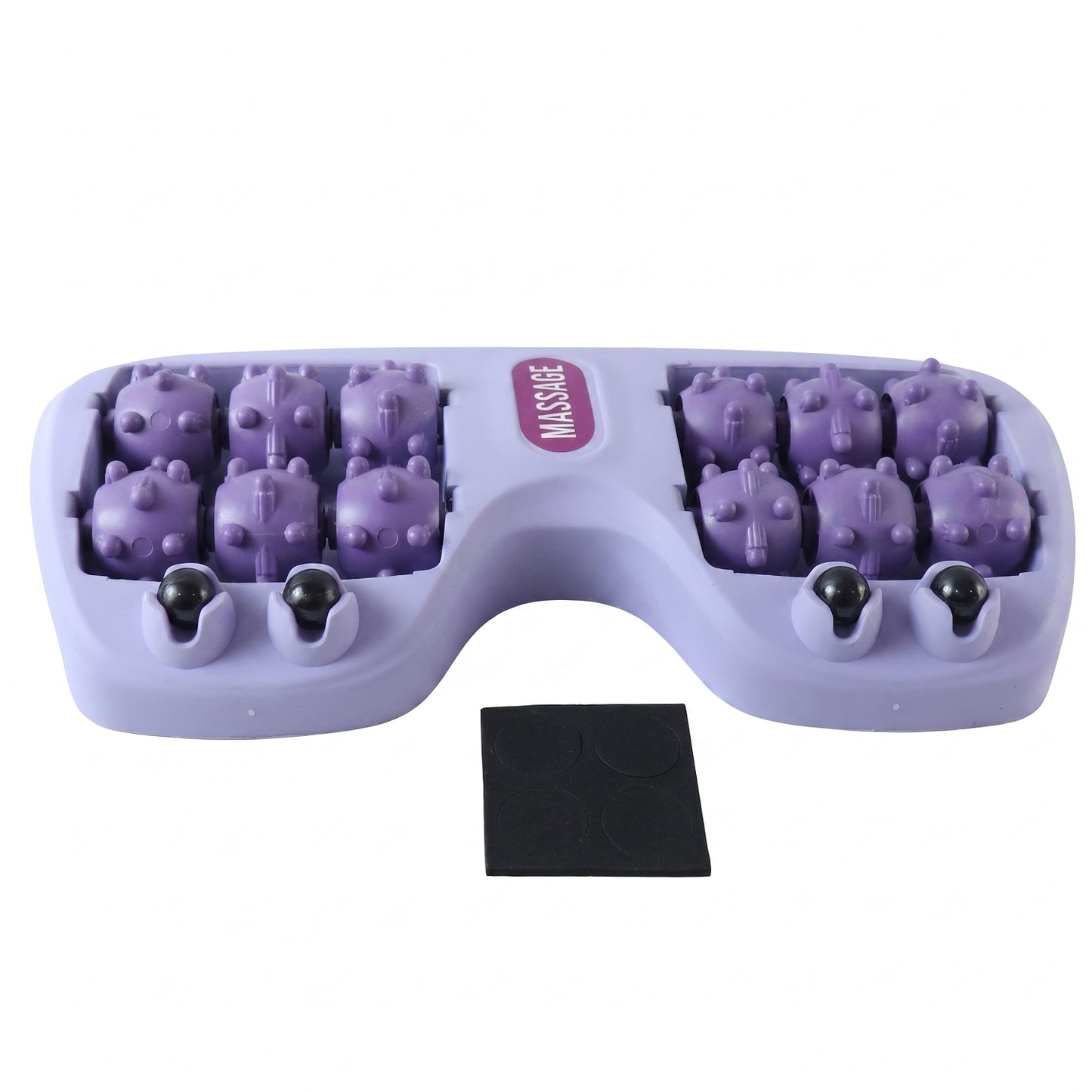 Manual Plastic Roller Foot Massager with Acupressure Nodes for Both Feet (1 Pc)
