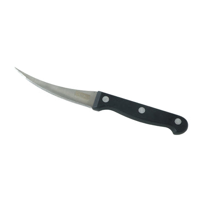 Apex Serrated Lemon Knife with Curved Blade and Riveted Handle (1 Pc)