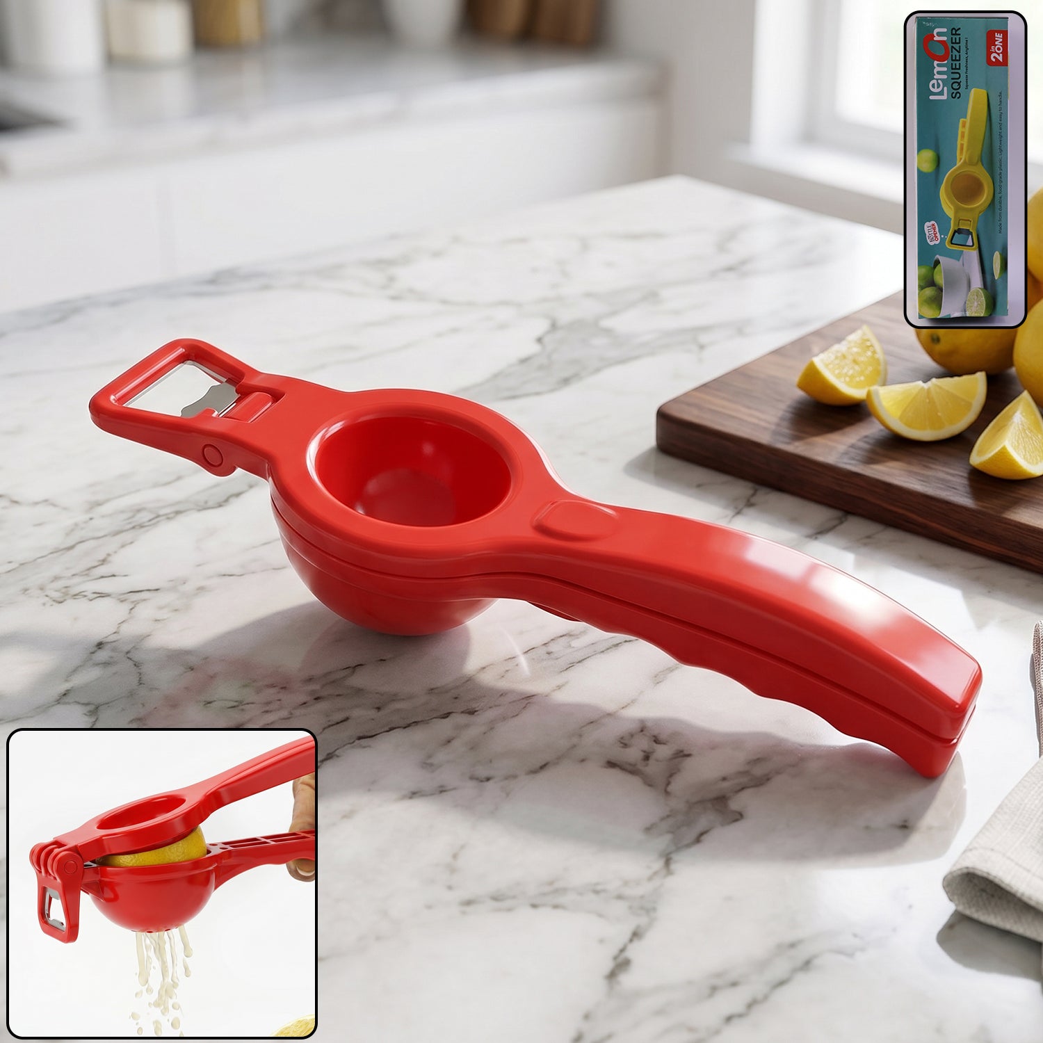 2-in-1 Lemon Squeezer & Bottle Opener