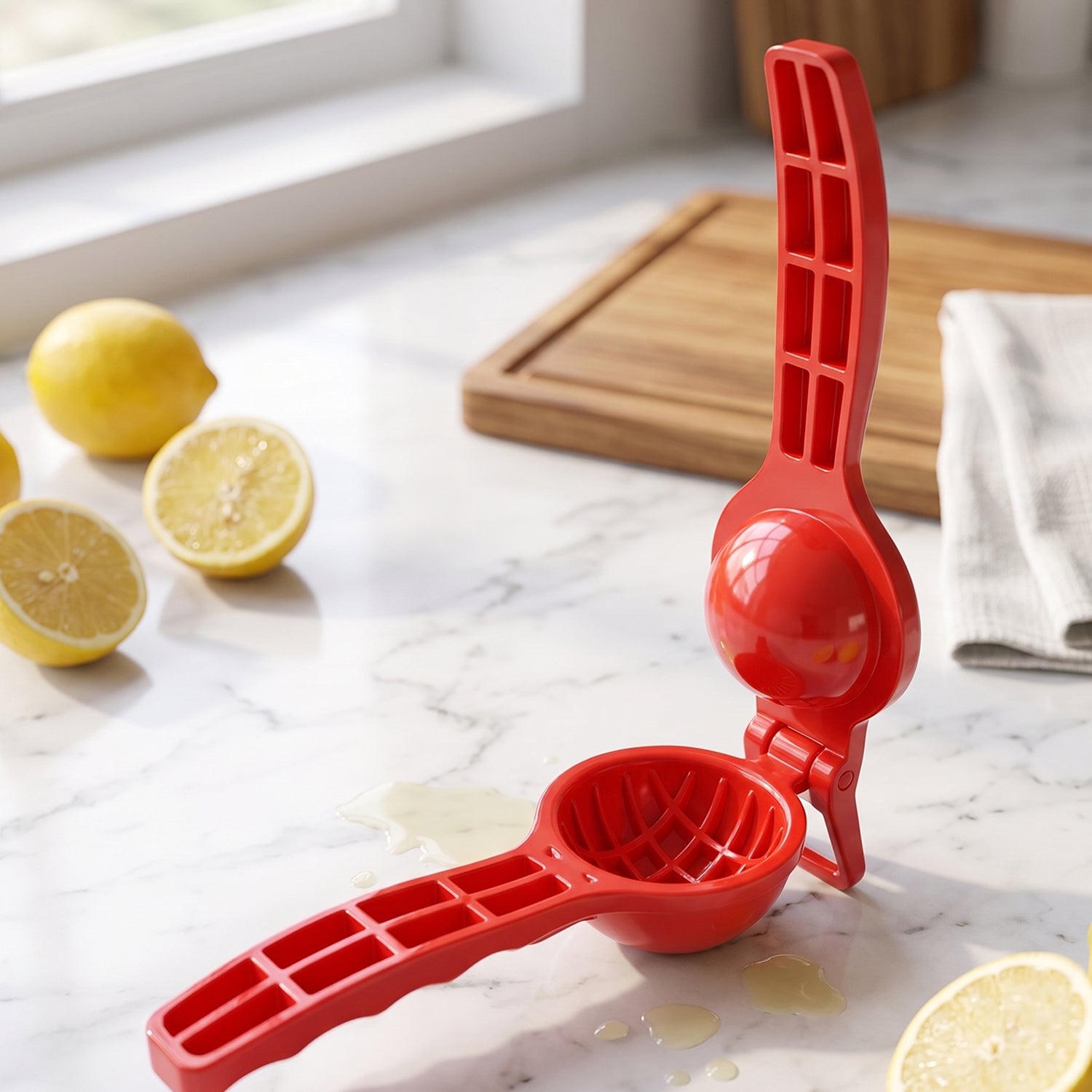 Versatile 2-in-1 lemon squeezer & bottle opener tool