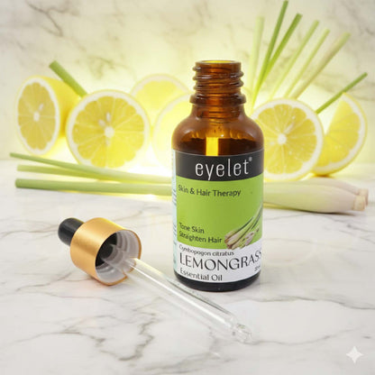Eyelet Lemongrass Essential Oil Natural Skin & Hair Therapy Oil 30Ml
