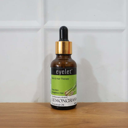 Eyelet Lemongrass Essential Oil Natural Skin & Hair Therapy Oil 30Ml