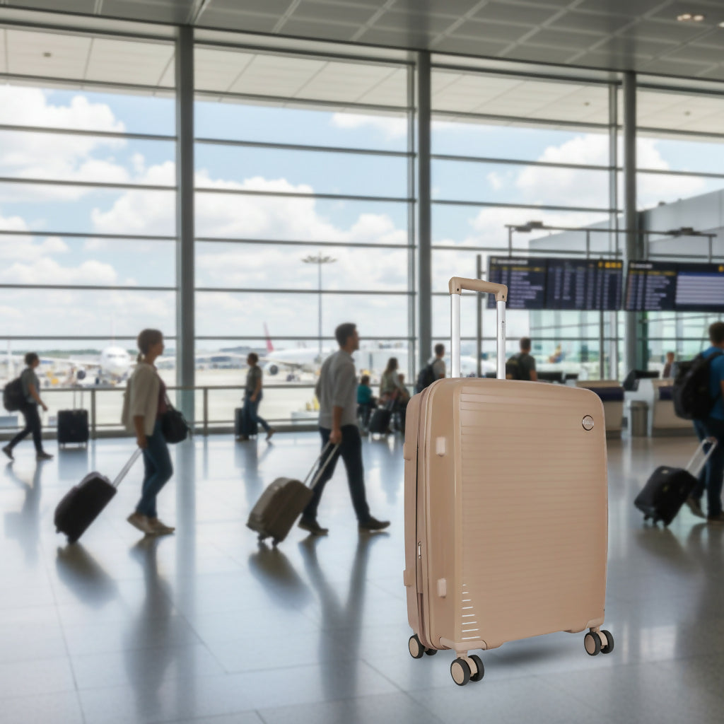 Sun Polo Class 28 Inch Hard Shell Trolley Bag | Lightweight ABS Check-in Luggage with 360° Spinner Wheels & Telescopic Handle – Multicolor