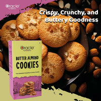 Oracle Butter Almond Cookies Crunchy Biscuit Snack 200gm Made with Real Butter
