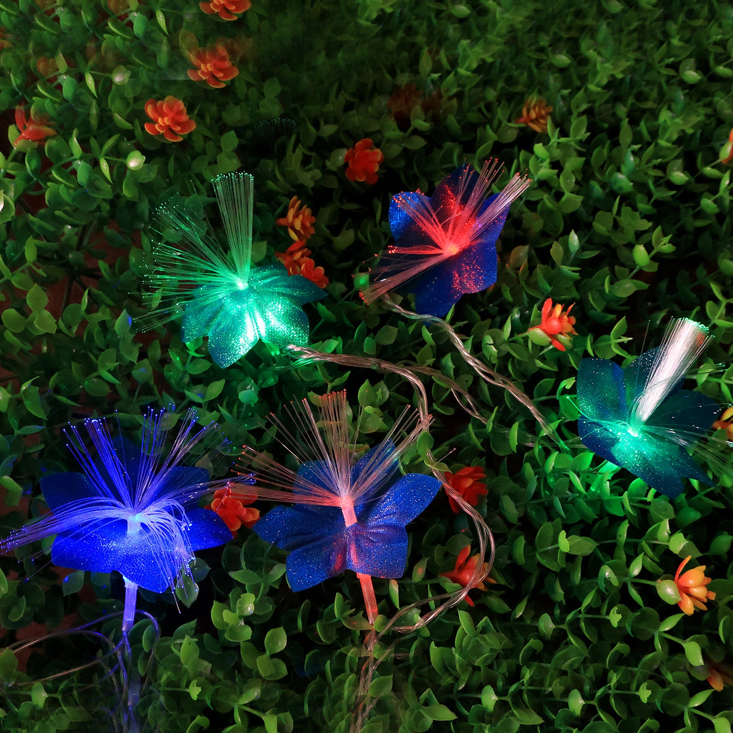 Decorative Fiber Flower LED String Lights (3 Meter)
