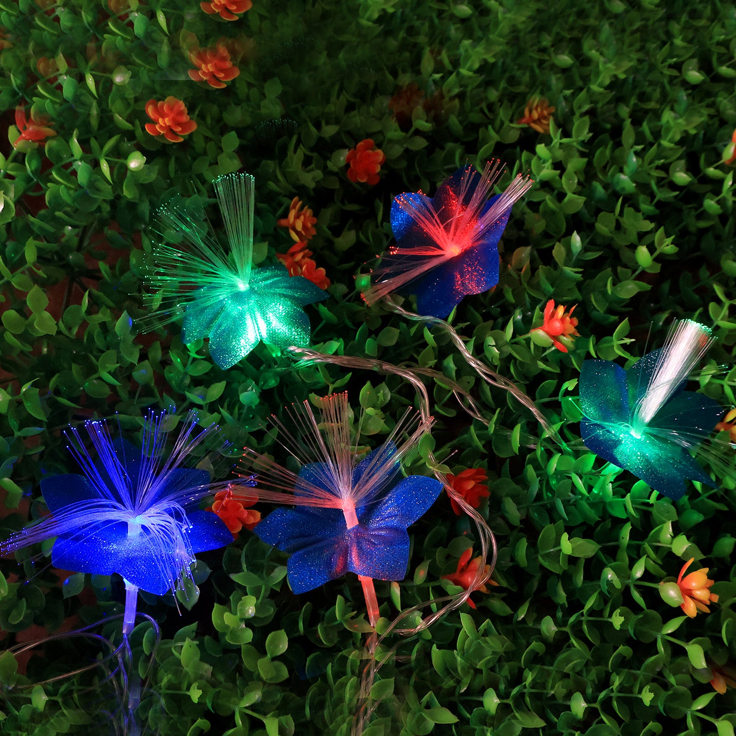 Decorative Fiber Flower LED String Lights (3 Meter)
