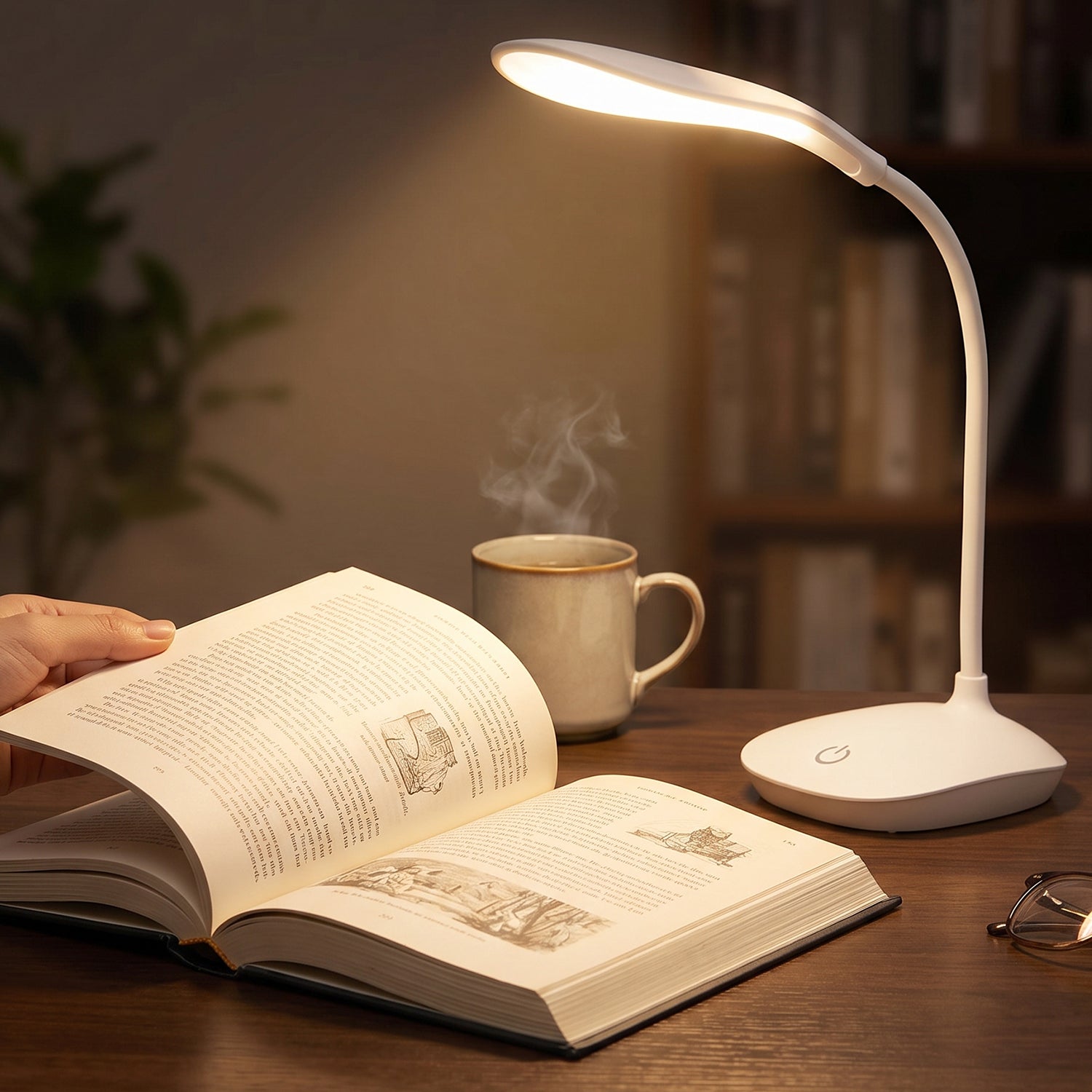 LED Desk Table Lamp Flexible Touch Dimmer Eye Care Reading Study Light (1 Pc) view 7