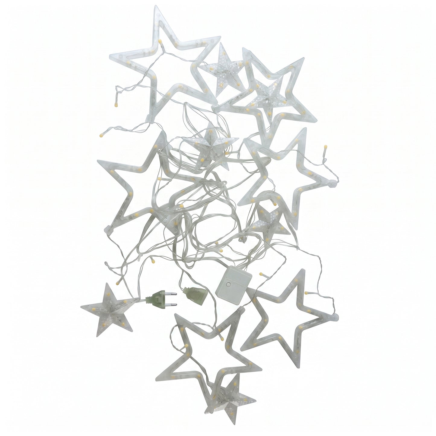 White Star LED String Light Set Warm Fairy Lights for Decoration (1 Set)