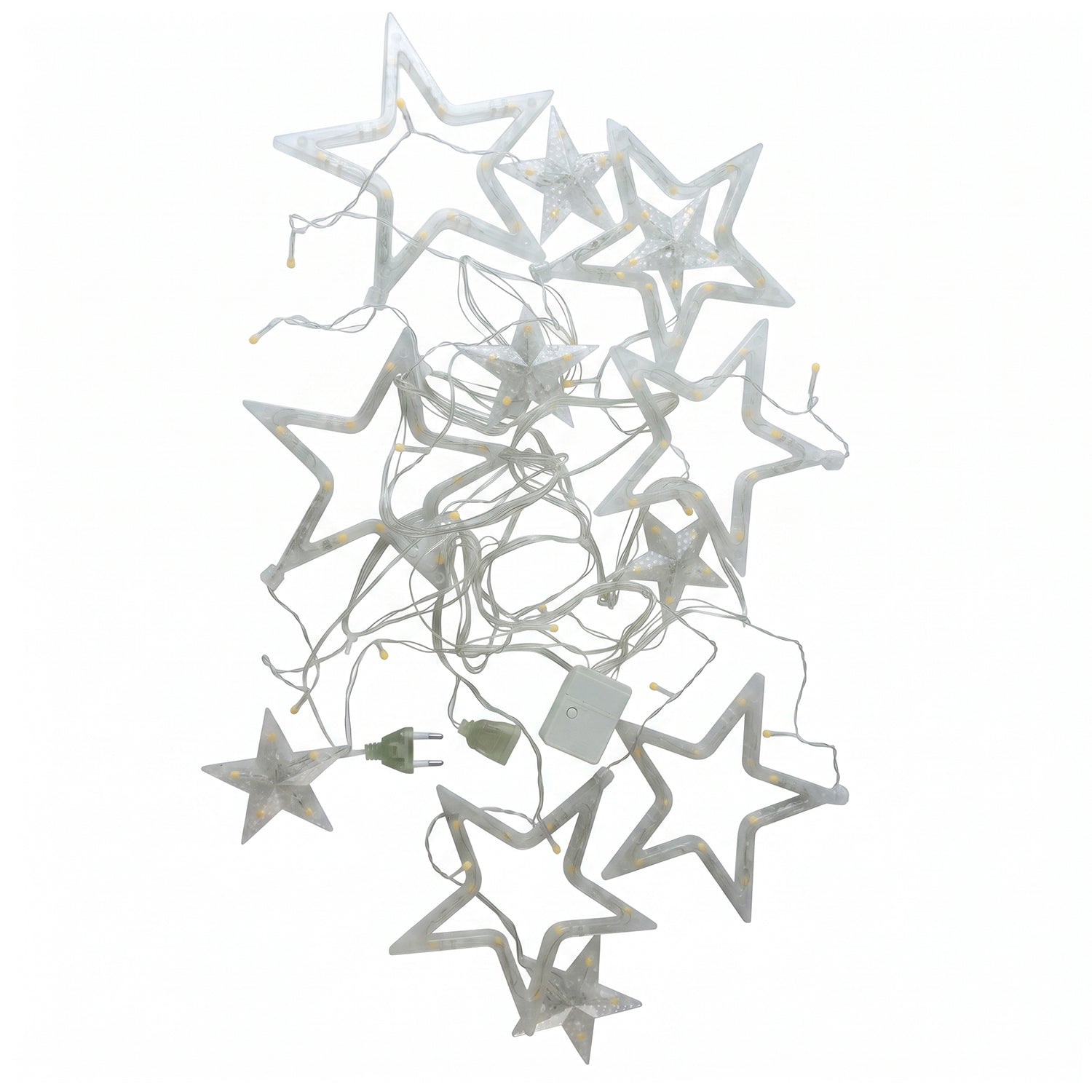 White Star LED String Light Set Warm Fairy Lights for Decoration (1 Set)