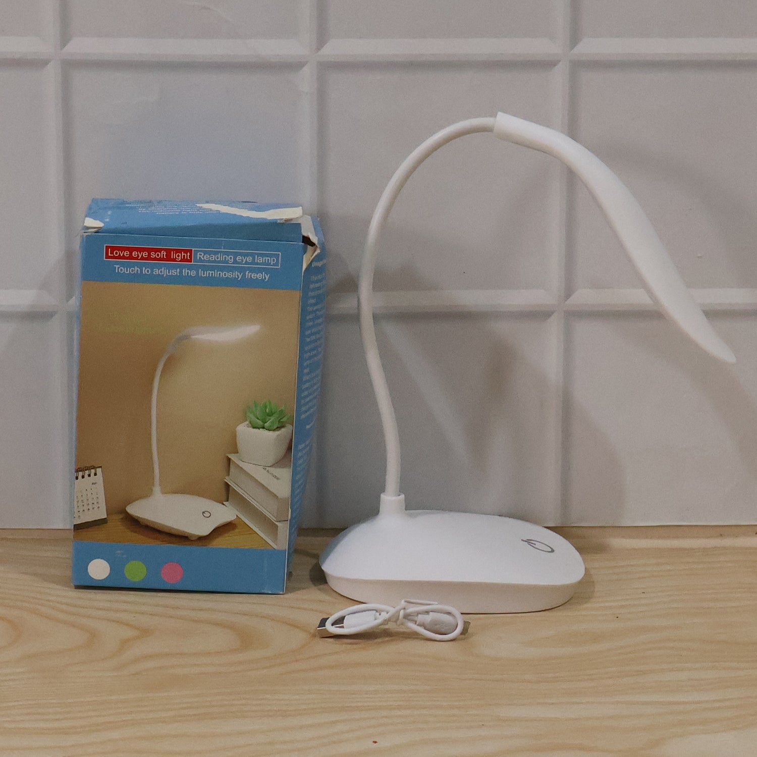 LED Desk Table Lamp Flexible Touch Dimmer Eye Care Reading Study Light (1 Pc) view 9
