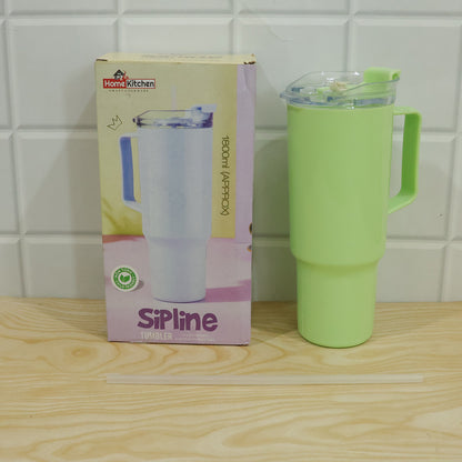 Travel Tumbler 1800 ML with Handle and Straw Lid for Gym and Office (1 Pc)