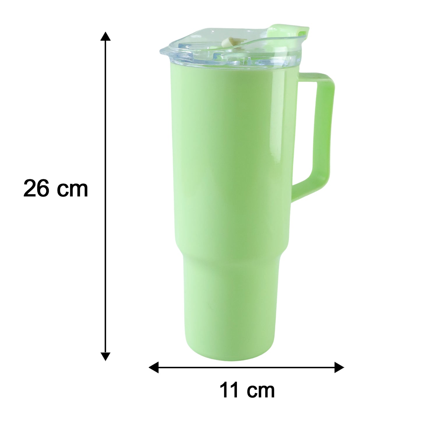 Travel Tumbler 1800 ML with Handle and Straw Lid for Gym and Office (1 Pc)