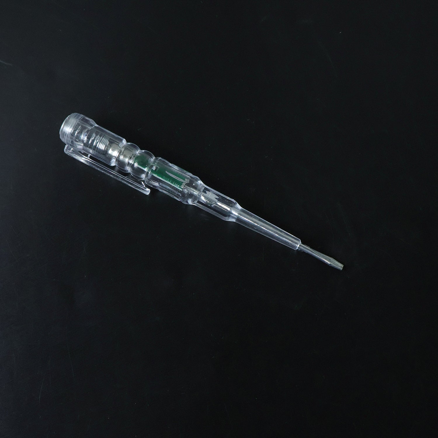 Electrical tester pen with illuminated LED indicator