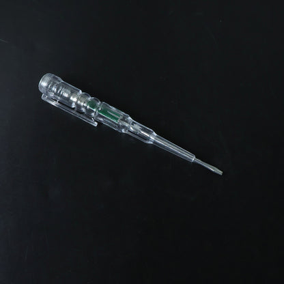Electrical tester pen with illuminated LED indicator