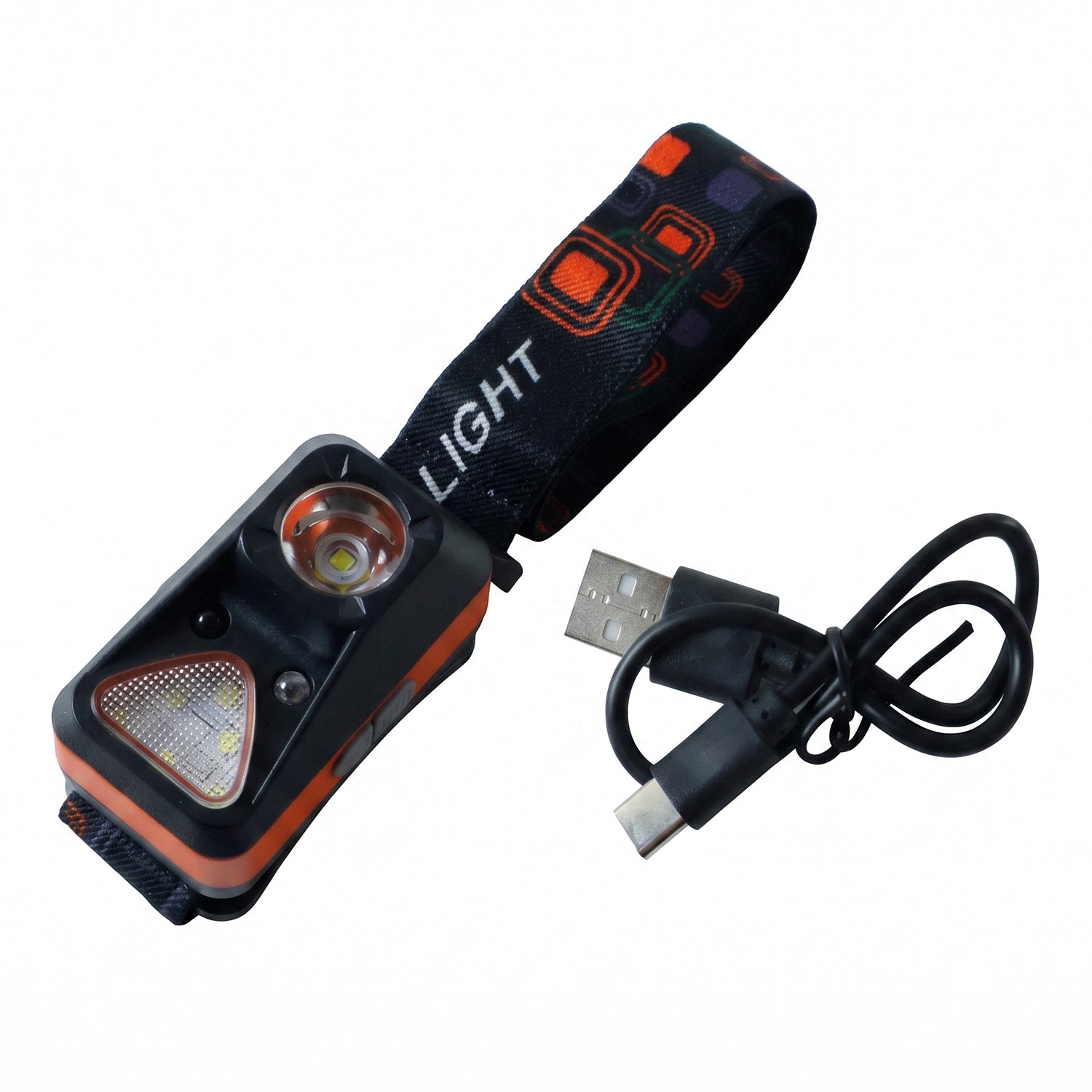 Inductive LED Head Lamp Rechargeable Motion Sensor Headlight (1 Pc)