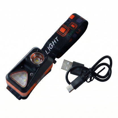 Inductive LED Head Lamp Rechargeable Motion Sensor Headlight (1 Pc)