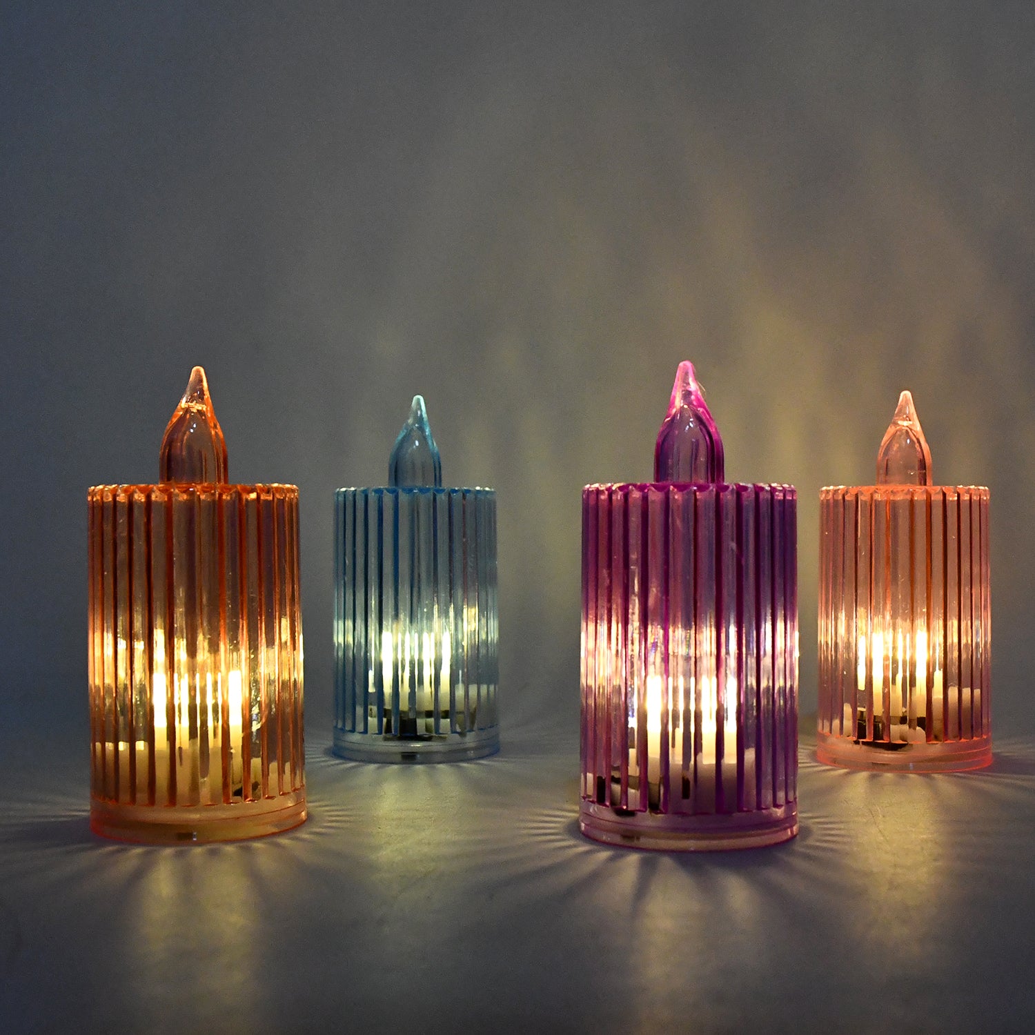 Decorative Flameless Electronic LED Candle Light Set (8 Pc)