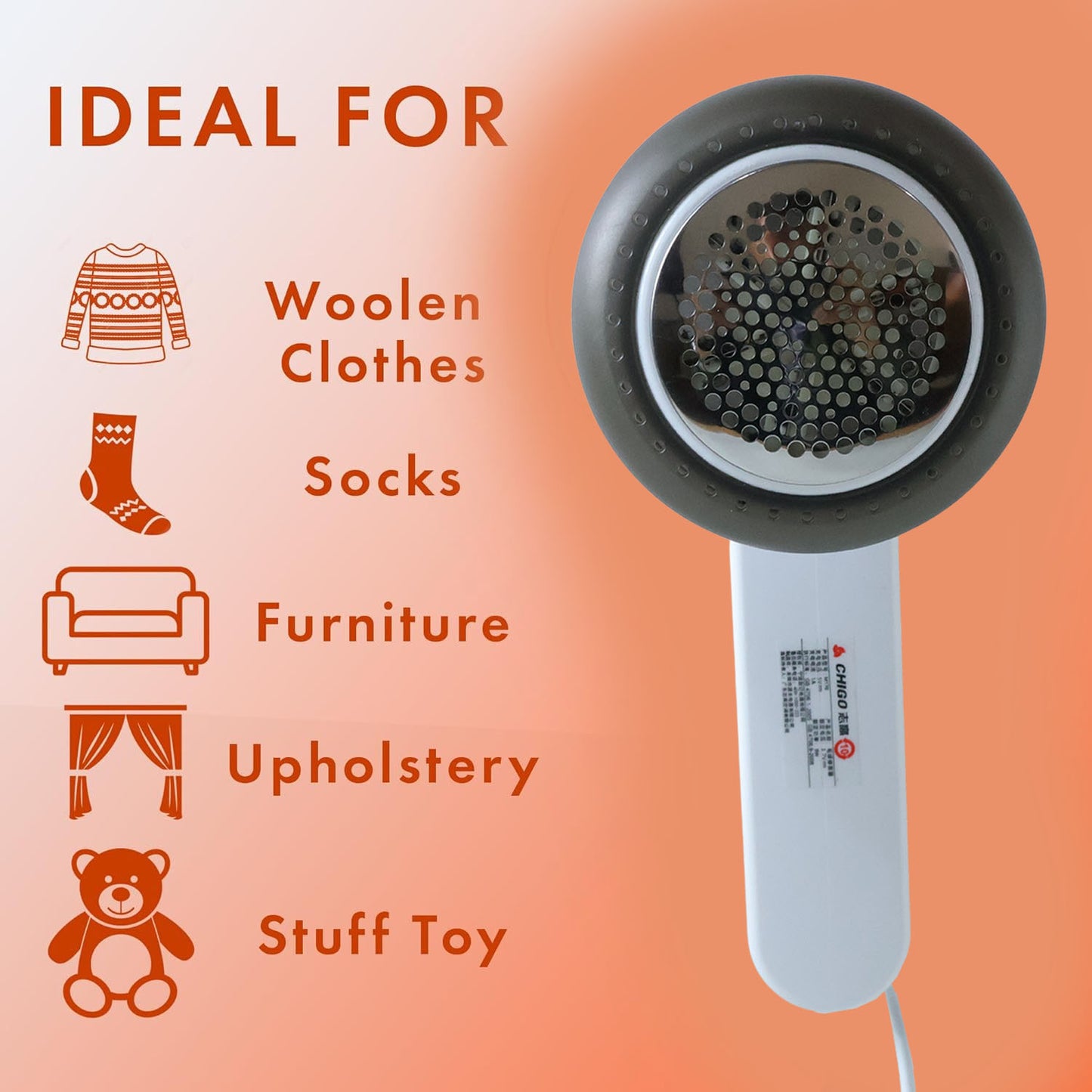 Rechargeable Fabric Lint Remover (1 Pc)