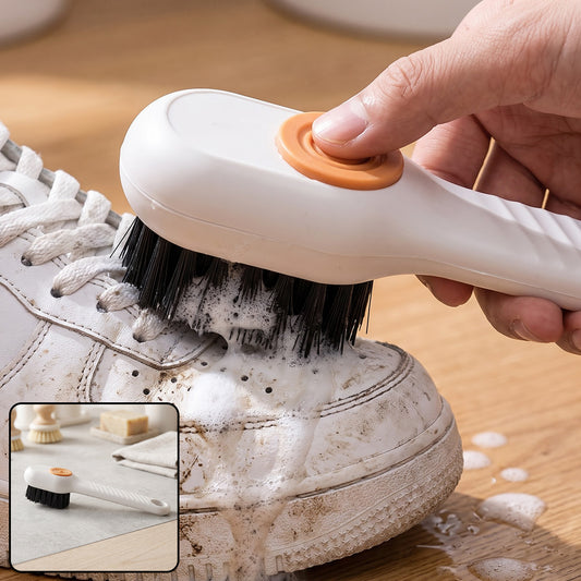 Scrubbing Brush with Dispenser – Multi-Purpose Cleaning | Velvet Wipe