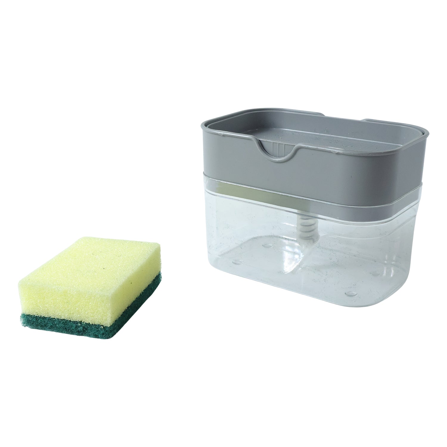 Liquid Soap Dispenser on Countertop with Sponge Holder For Pet