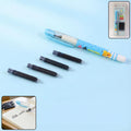 Liquid Ink Pen Set – Cute Cartoon Design with Refillable Cartridges
