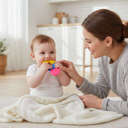 Little Star Teether for Babies – Safe, Soft, and Colorful Teething Toy