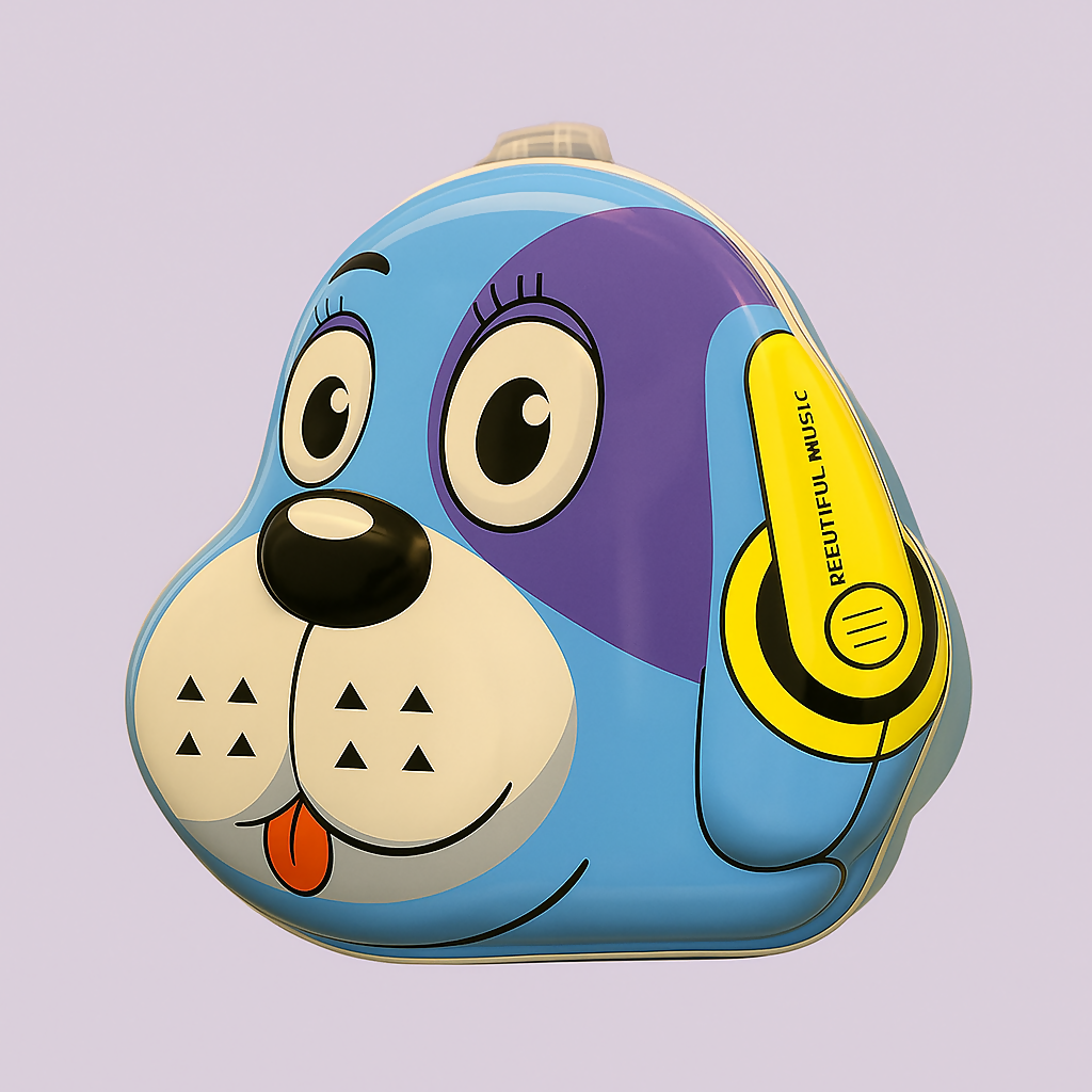Dog Face Shaped Money and Storage Box for Kids(Blue)