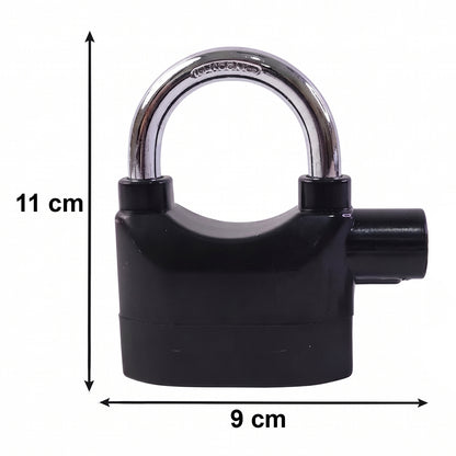 Heavy Duty Security Alarm Padlock with Built In Sound Alert System With 3 keys