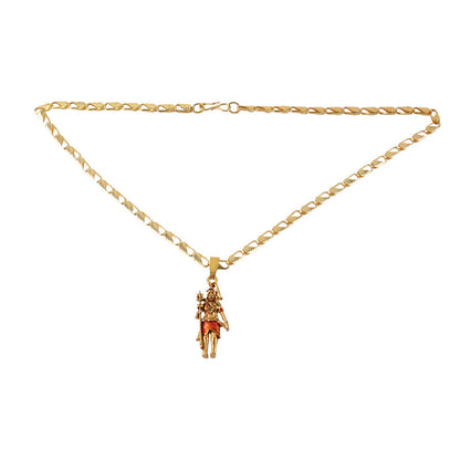 Lord Shiva Standing Devotional Pendant with Designer Chain