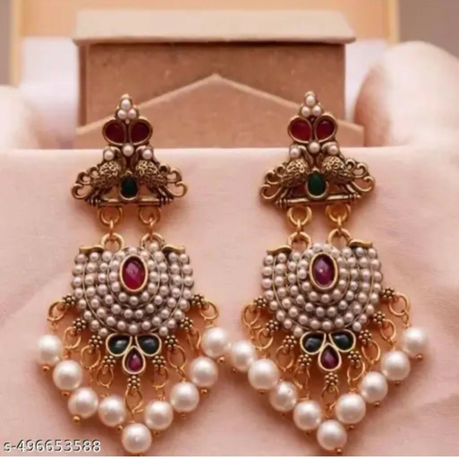 Stylish Fancy Traditional Pearl Jhumka Earrings Navaratri Special Earrings Jhumka For Women