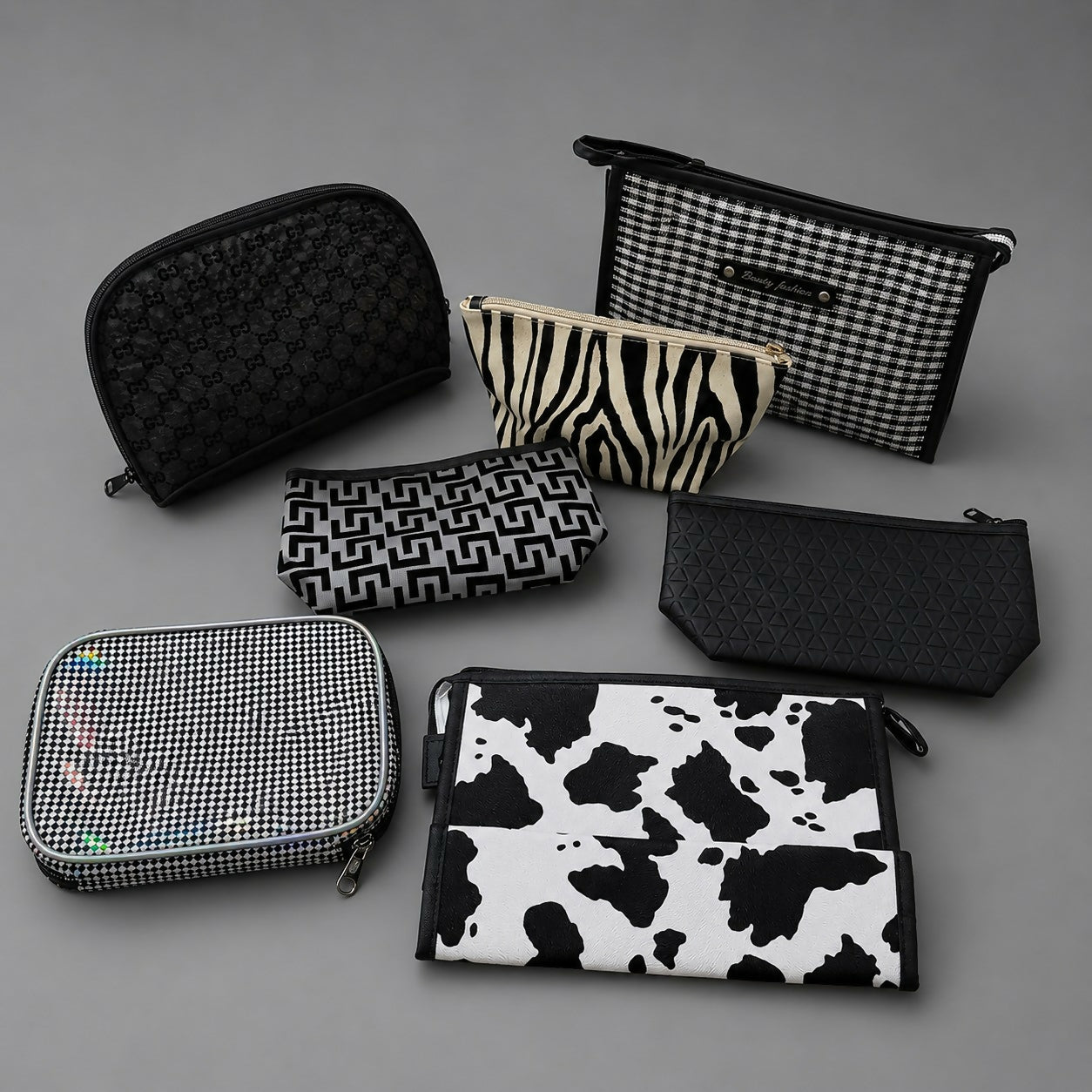Multipurpose pouch fitting inside handbag
