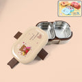 Kids Lunch Box – Cute Teddy Printed 500 ML with Stainless Steel Containers