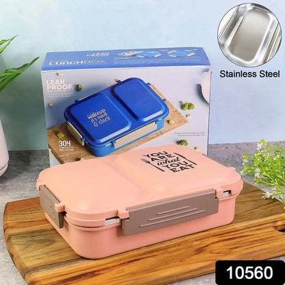 Stainless Steel Lunch Box – 2 Partition Leak-Proof Tiffin