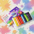 Camel Oil Pastels – 12 Assorted Vibrant Shades with Scraping Tool