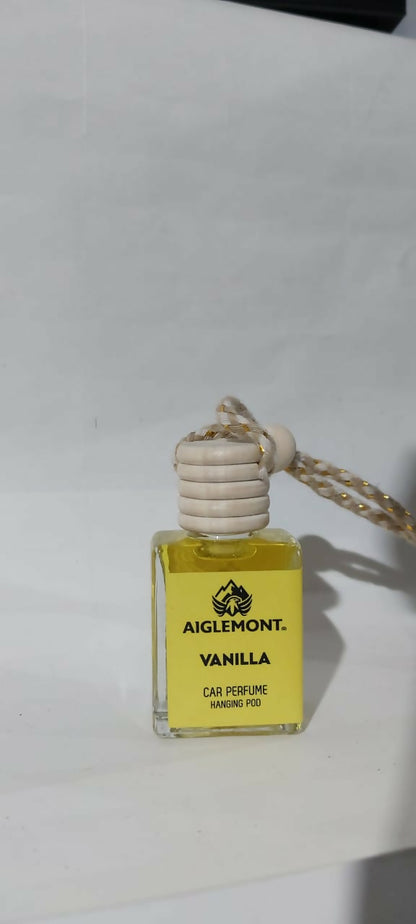 Aiglemont Vanilla Car Perfume Hanging Pod 10ml | Long-Lasting Car Air Freshener | Premium Car Interior Accessory