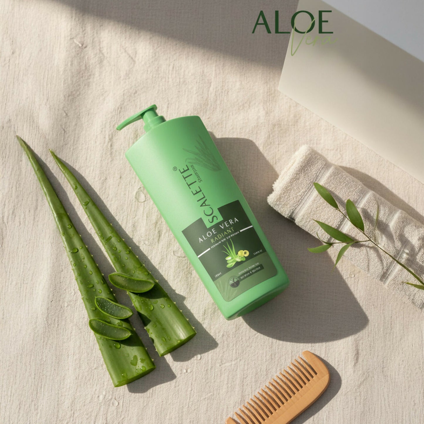 Scalette Aloe Vera Radiant Shampoo & Conditioner for Smooth, Shiny & Nourished Hair Care