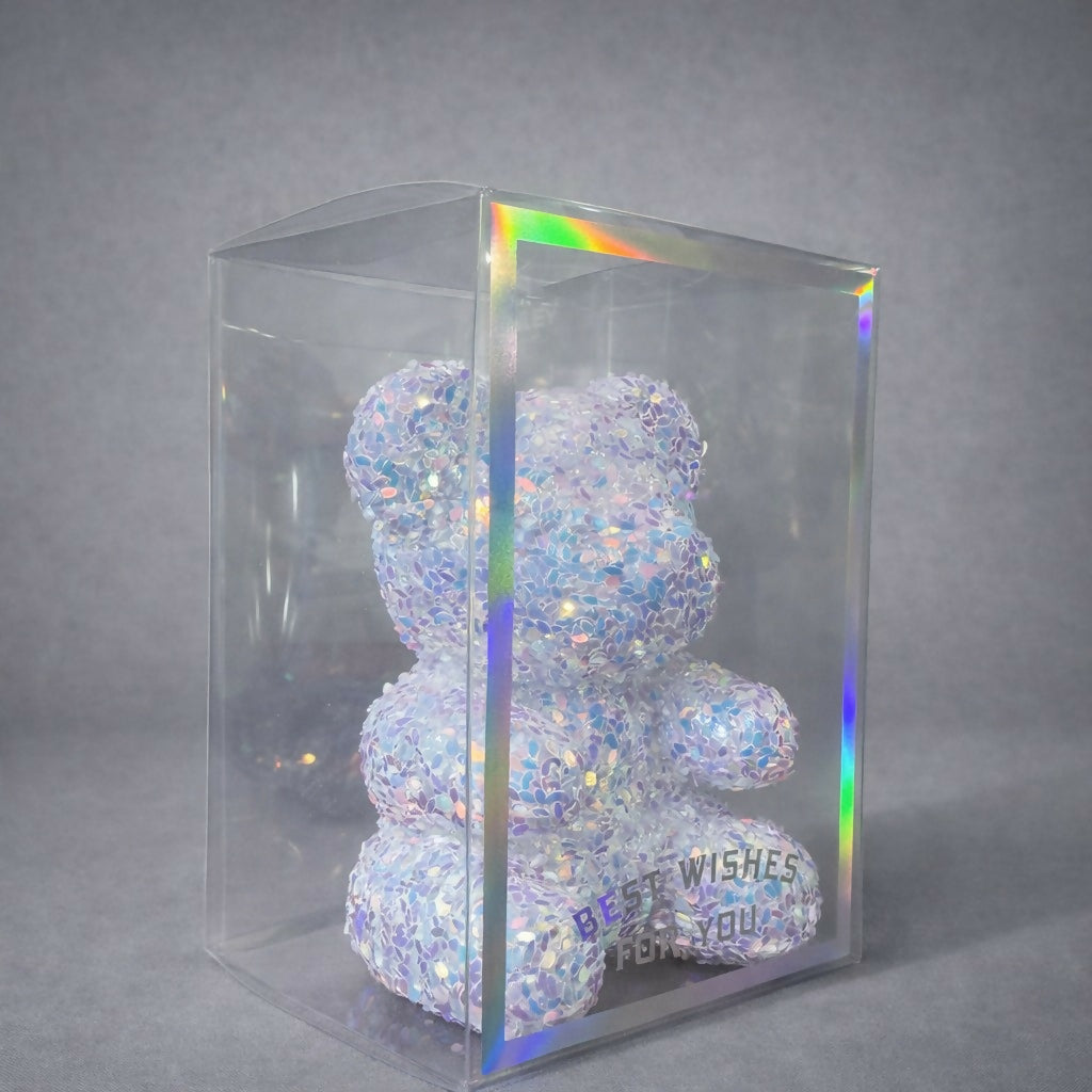 Crystal Glitter Teddy Bear Showpiece with Gift Display Box