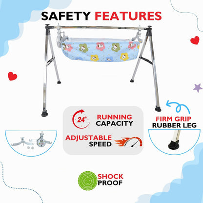 Electric Baby Cradle Swing Motor with Adjustable Speed Control and Easy Installation (2 kg)