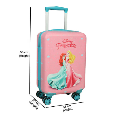 Ergonomic handle of Disney Princess kids trolley bag for easy pulling