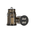 15W Car Charger – Dual USB Quick Charge Portable Adapter