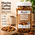 Mocha Coffee Muesli Premium Rich Pan Roasted Crunchy Breakfast Cereal Jar (400g)