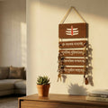 Mahadev Wooden Wall Hanging with Trishul & Sanskrit Shloka – Spiritual Decor